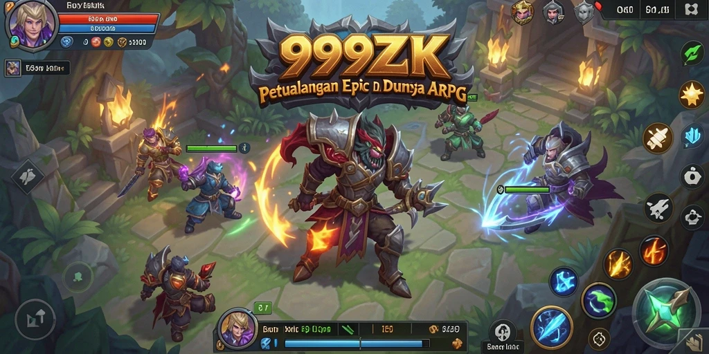 Tampilan gameplay menakjubkan dari 999ZK dengan aksi yang seru.