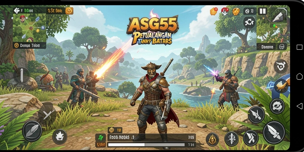 Tampilan gameplay menarik dalam dunia terbuka ASG55.