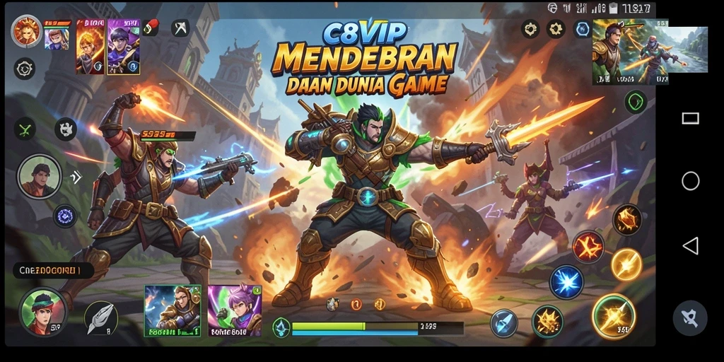 Gameplay seru dan menegangkan dalam C8VIP dengan aksi berkelanjutan.