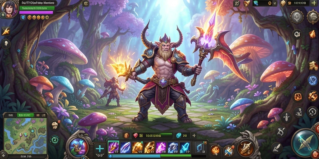 Tampilan gameplay menarik dari DUIT8 dalam dunia MMORPG.