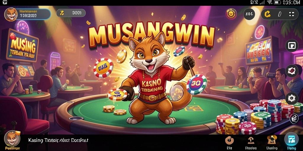 Tampilan menarik gameplay MUSANGWIN yang mengasyikkan.