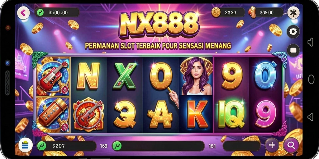 Gameplay mengasyikkan dari NX888, slot yang penuh warna dan keuntungan.