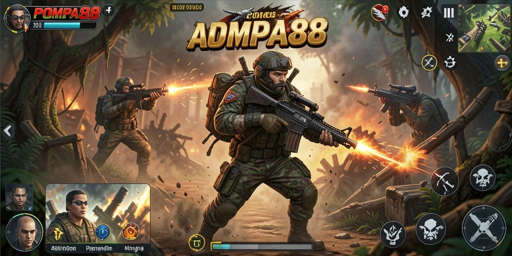 Screenshot POMPA88 menampilkan aksi seru dalam gameplay.