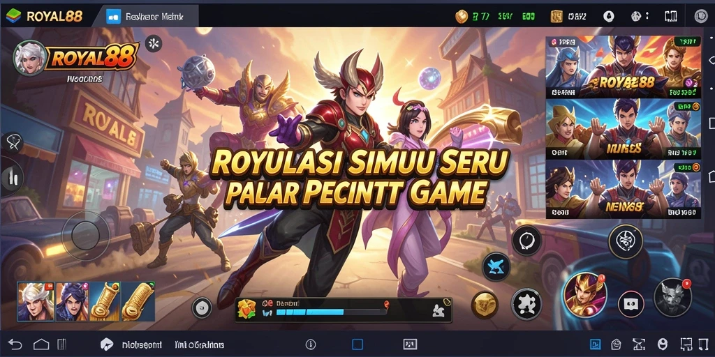 Tangkapan layar gameplay ROYAL88 yang menampilkan aksi seru dalam simulasi.