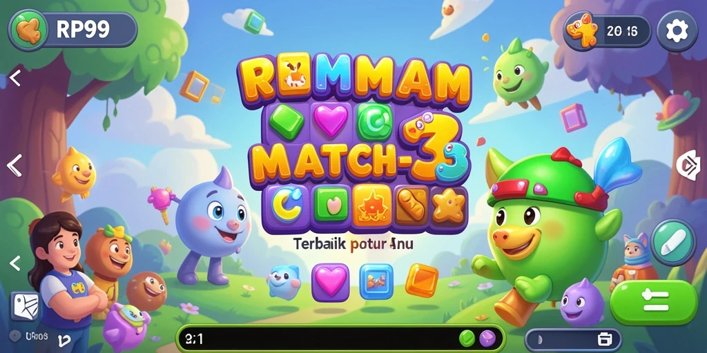 Tampilan gameplay RP99 yang seru dan penuh warna.