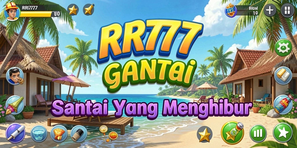 Screenshot gameplay RR777 menampilkan suasana santai dan penuh warna.