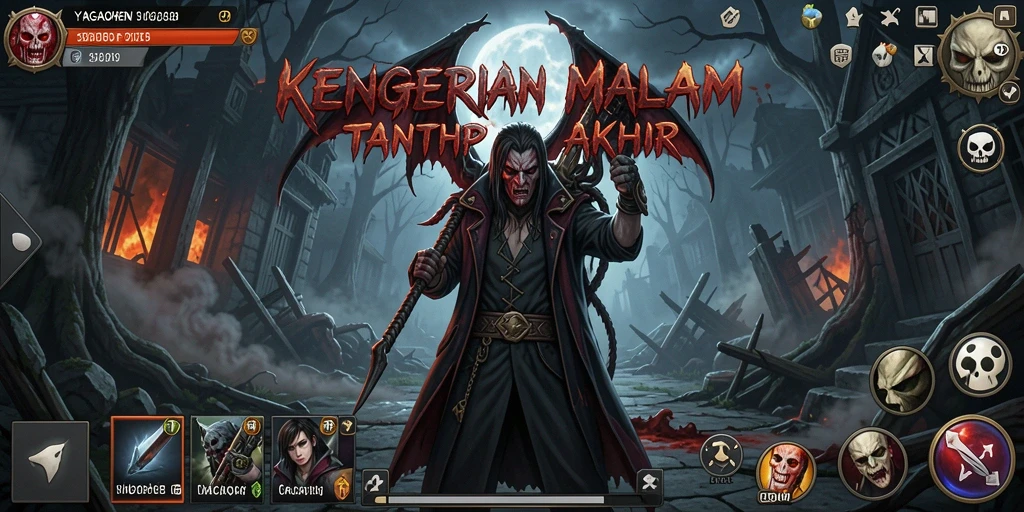 Gameplay YAGAOHEN yang menegangkan dalam suasana horor.