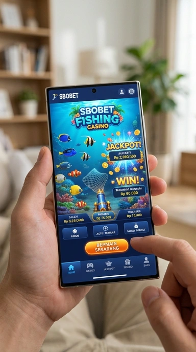 Tampilan antarmuka aplikasi sbobet yang modern dan intuitif.